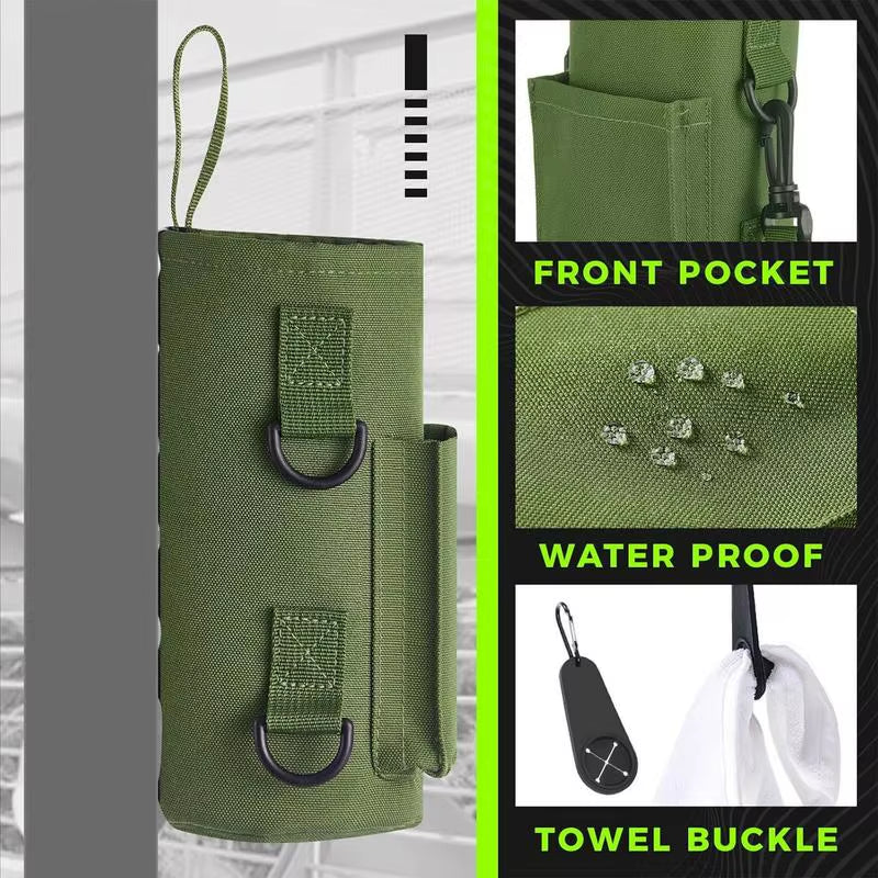 “Portable Magnetic Water Bottle Holder – Gym Sling Bag Non Slip Bottle Carrier”