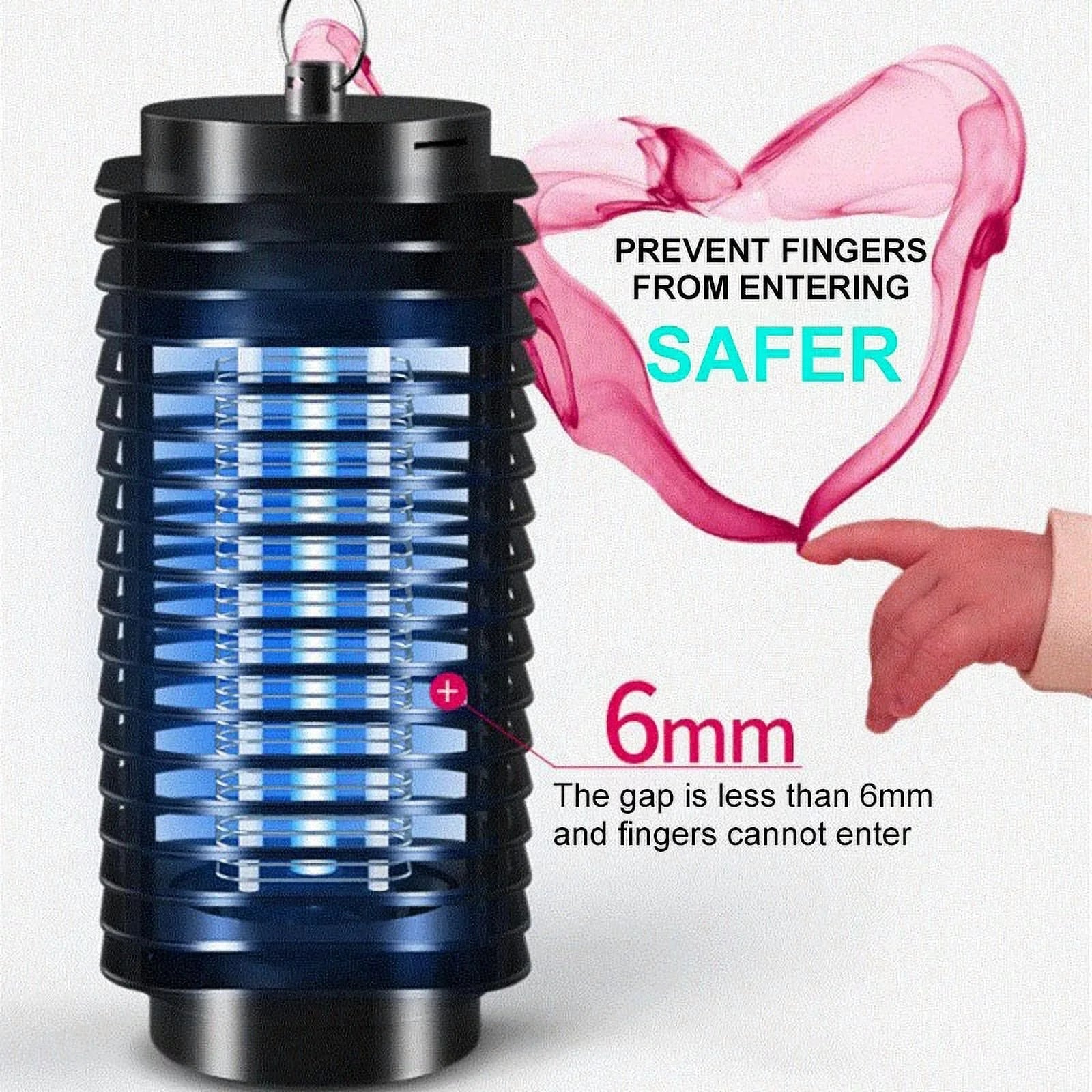 4000V Electric Bug Zapper – LED Mosquito Fly Insect Killer Pest Control Lamp
