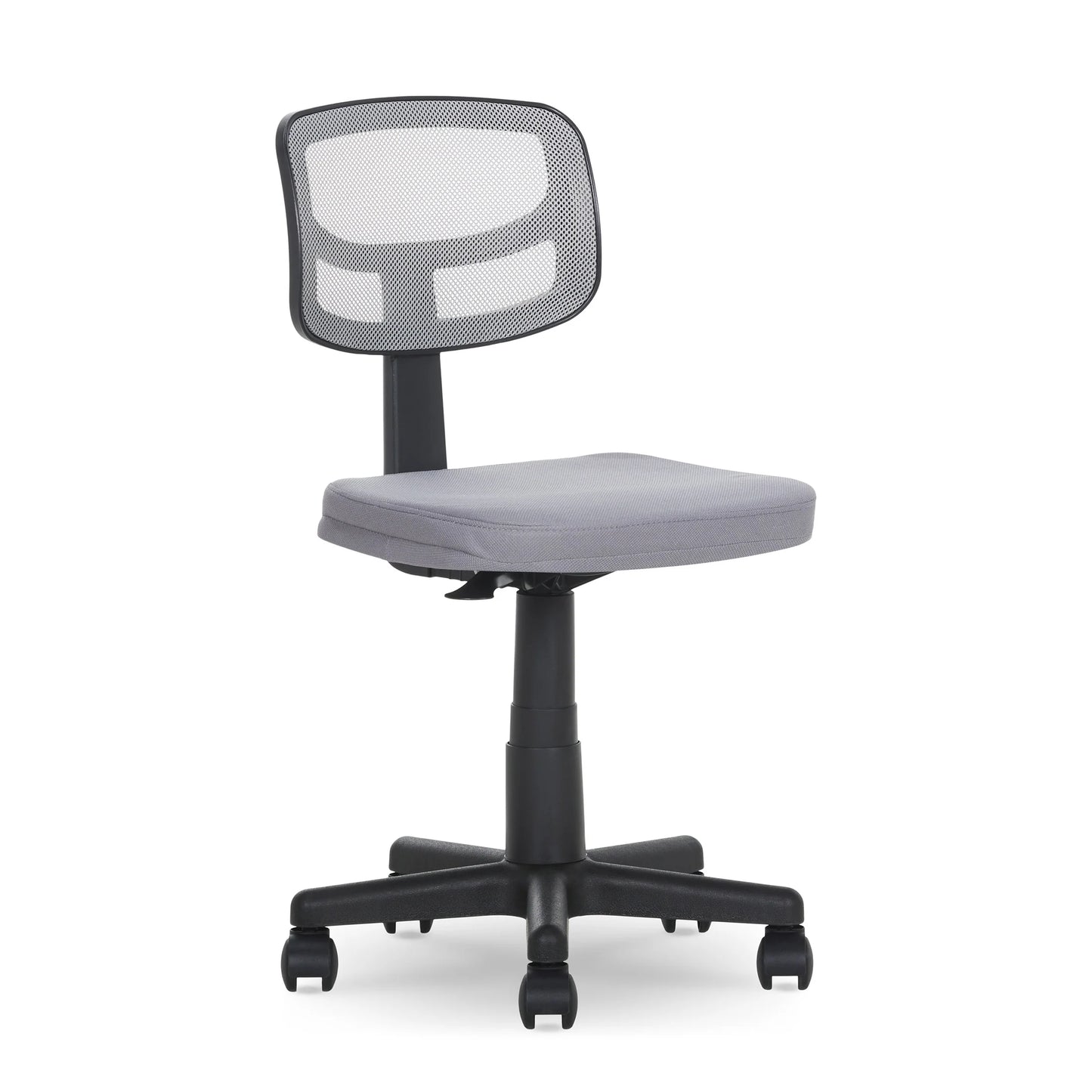 Mesh Task Chair with Padded Seat, Teens and Adult, Gray/Gray