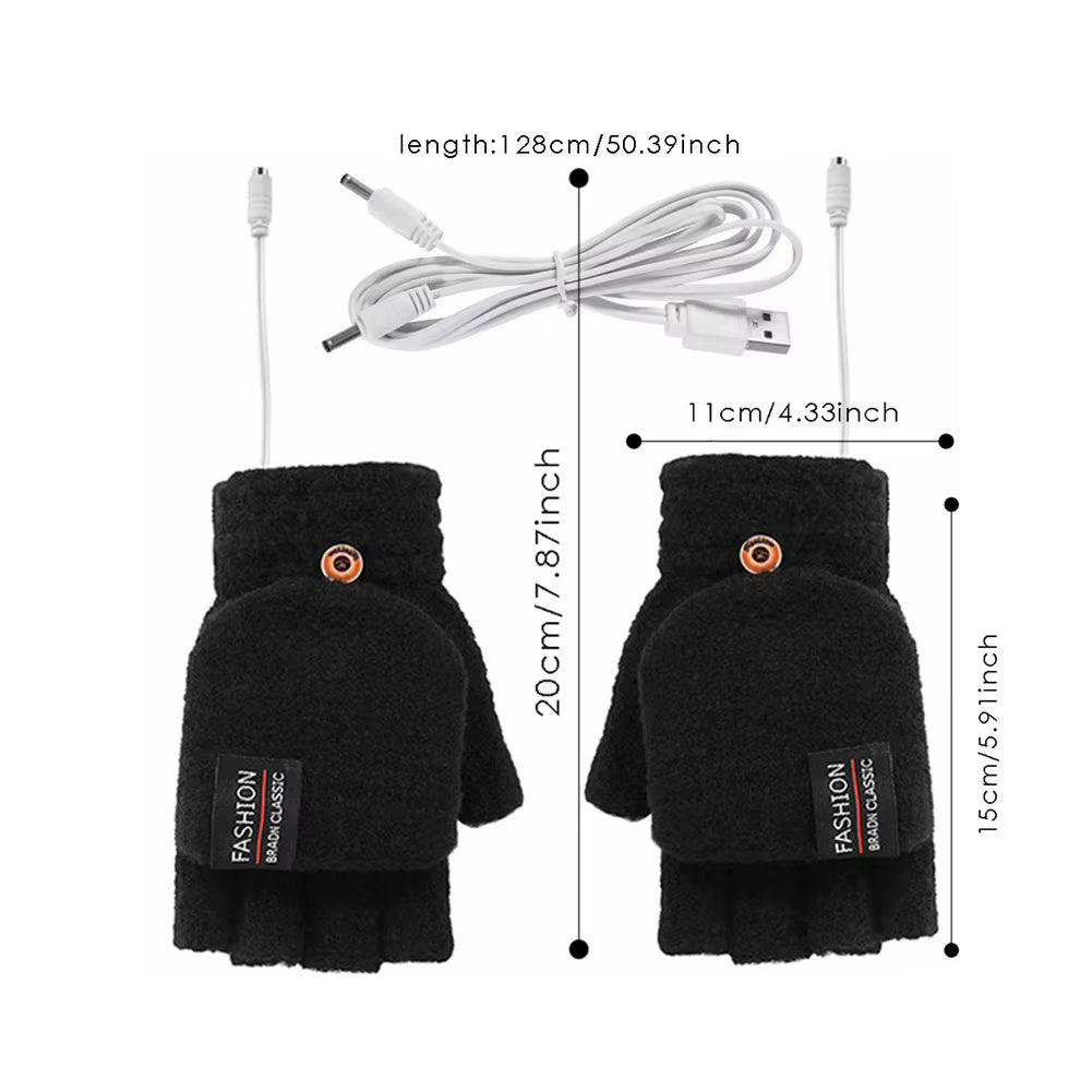 Rechargeable Heated Gloves 🔥 Touchscreen Winter Warm Ski Gloves for Men & Women