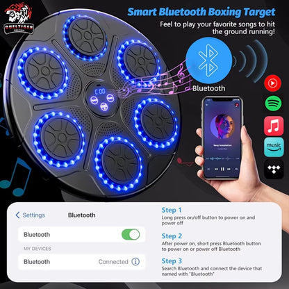 🎵 Smart Music Boxing Machine – Wall-Mounted Bluetooth Punch Trainer