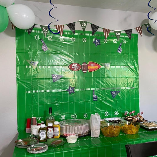 2 Pack Football Tablecloths 54"x72" – Party Supplies & Game Day Decorations