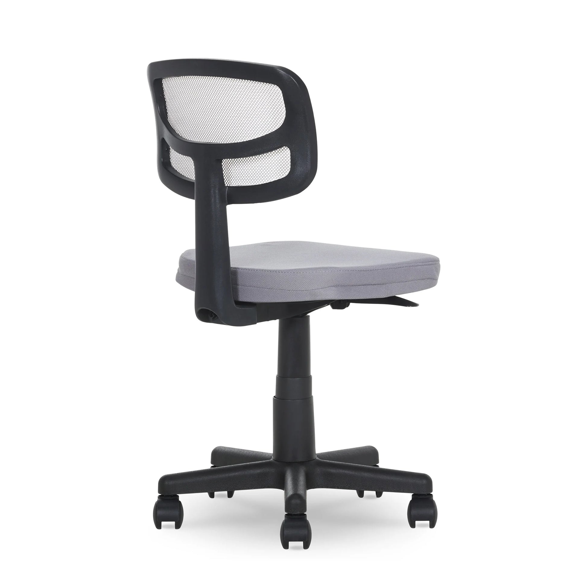 Mesh Task Chair with Padded Seat, Teens and Adult, Gray/Gray