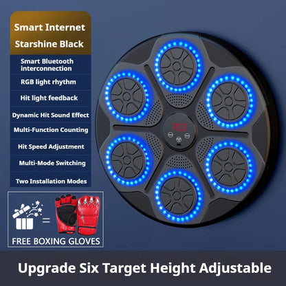 🎵 Smart Music Boxing Machine – Wall-Mounted Bluetooth Punch Trainer