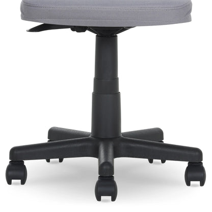 Mesh Task Chair with Padded Seat, Teens and Adult, Gray/Gray