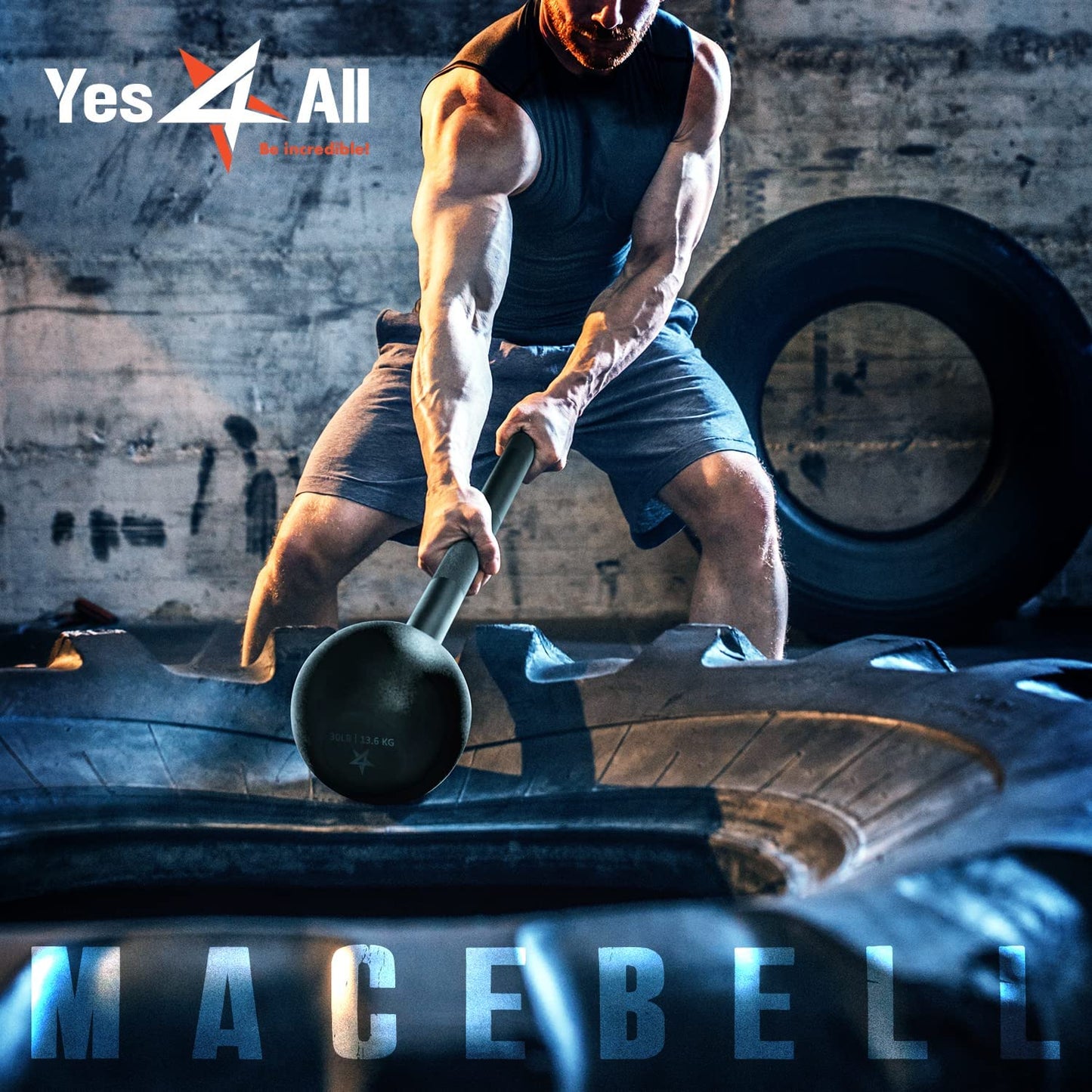 Heavy-Duty Steel Macebell – Full Body Strength & Conditioning Tool