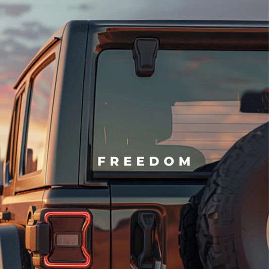 Charlie Kirk Freedom Car Decal