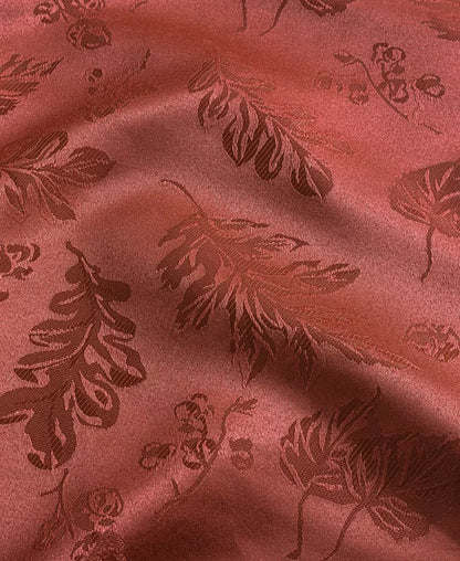 Elegant Woven Leaves Jacquard Damask Tablecloth, 60" X 120"