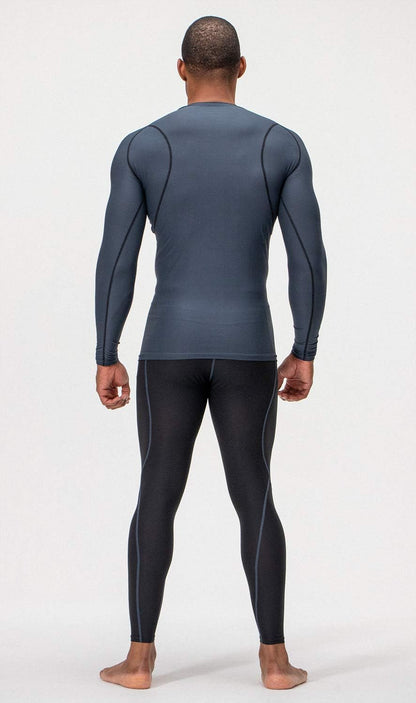 3-Pack Men’s UPF 50+ Compression Shirts – Long Sleeve Quick-Dry Athletic Tops for Workout, Running & Outdoor Sports