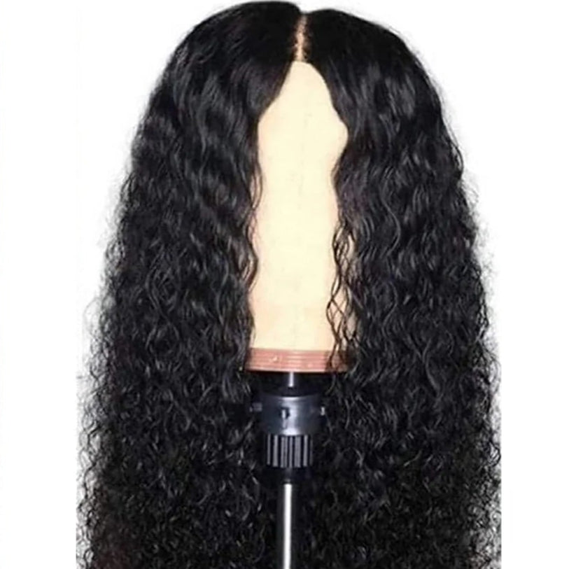 Hair Front Wig Womens Brazilian Human Long Curly Lace Wavy Hair 
