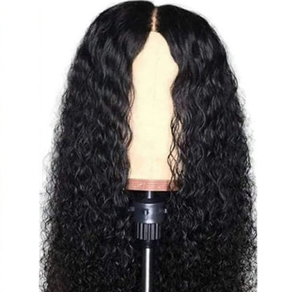Hair Front Wig Womens Brazilian Human Long Curly Lace Wavy Hair 