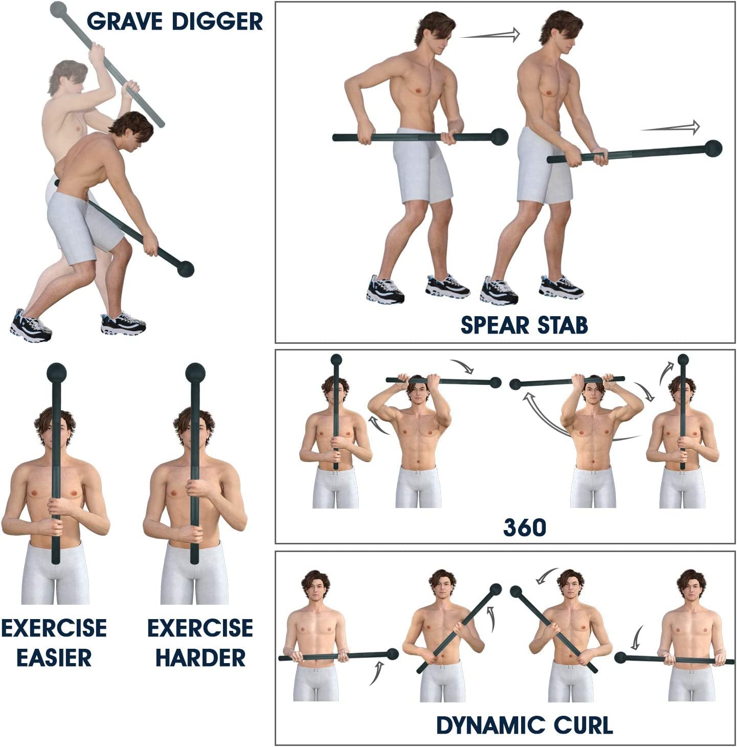 Heavy-Duty Steel Macebell – Full Body Strength & Conditioning Tool